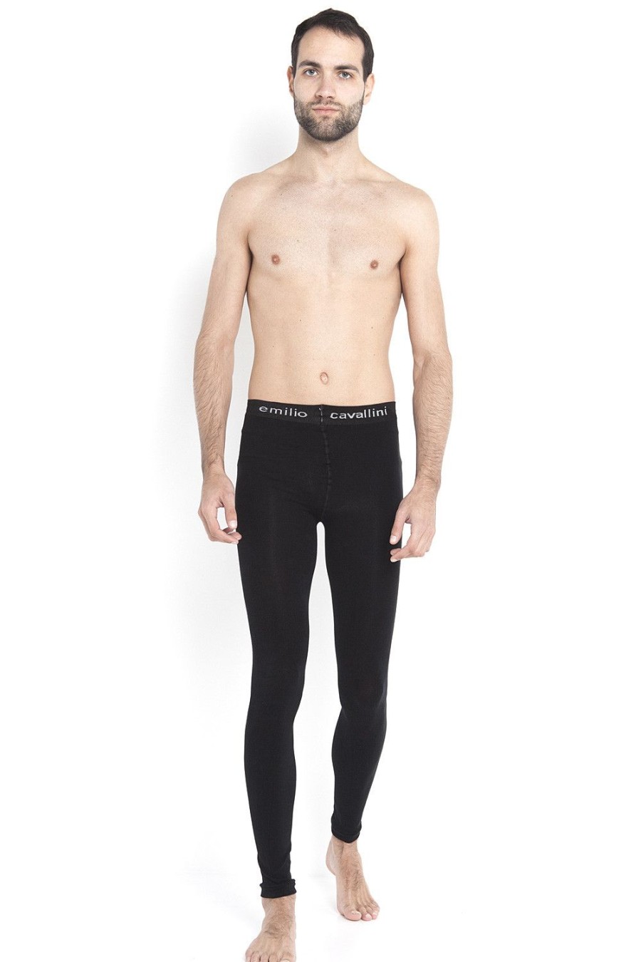 Uomo Emilio Cavallini | Leggings Classico Nero