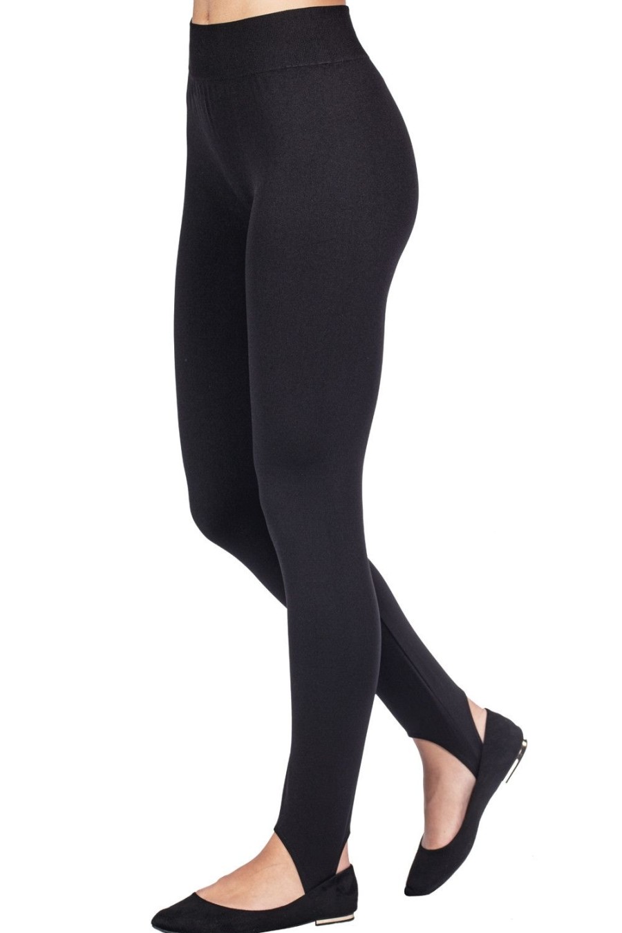 Donna Emilio Cavallini | Leggings Con Ghetta Nero